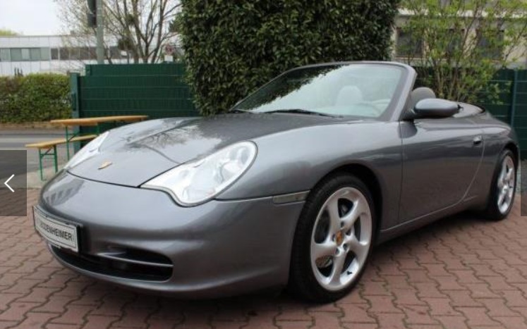 Left hand drive PORSCHE 911 996 Carrera 4 Cabriolet